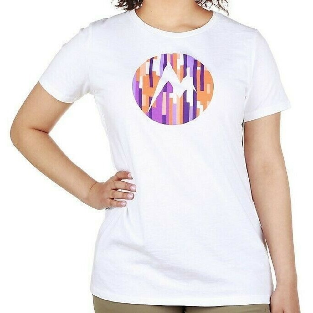 Marmot White Women's T-Shirt Size XL Pit To Pit 21‎ In NWT